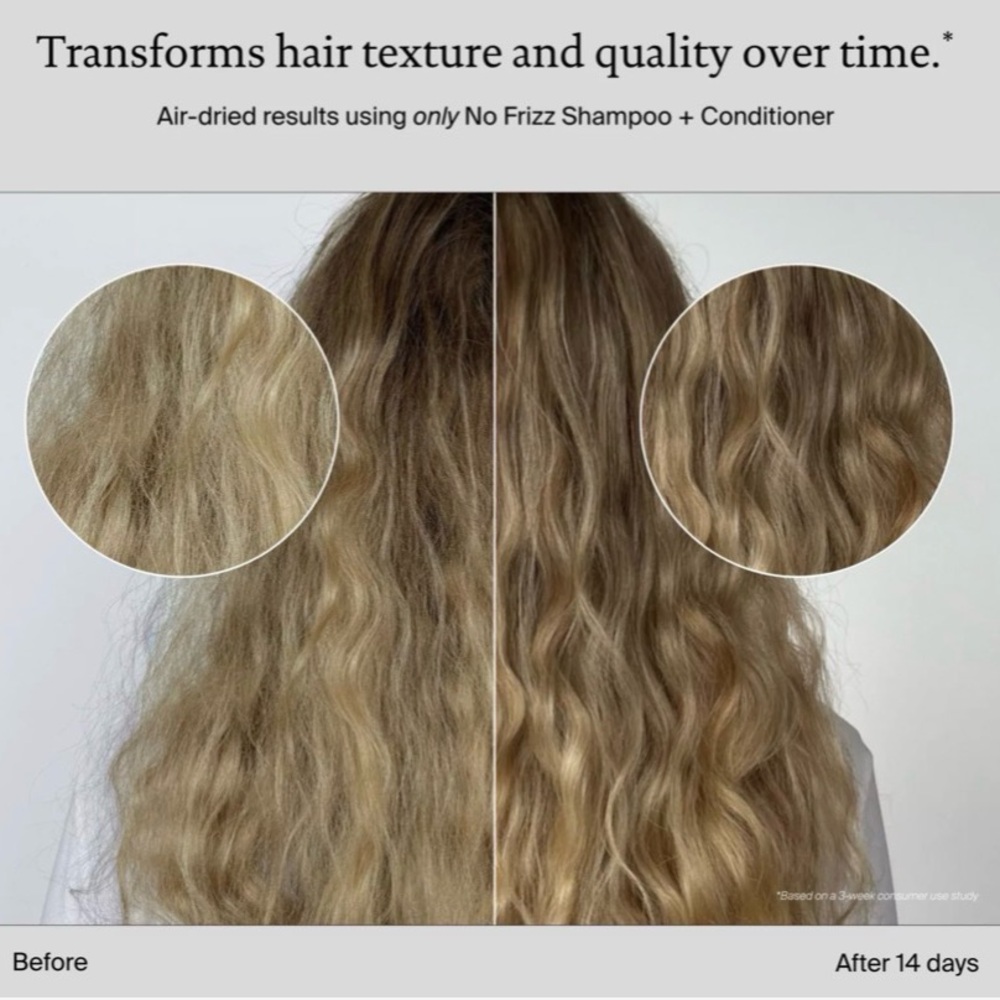 No Frizz Smoothing & Anti-Frizz Conditioner-8 oz size - Picture 3 of 3